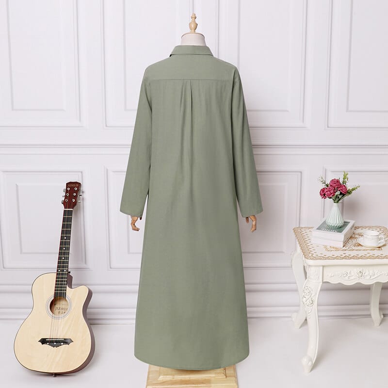 Women Lapel Long Sleeve Shirt Dress Plus Size Autumn Split Button Maxi Sundress Large S340079 Women Lapel Long Sleeve Shirt Dress Plus Size Autumn Split Button Maxi Sundress Large S340079