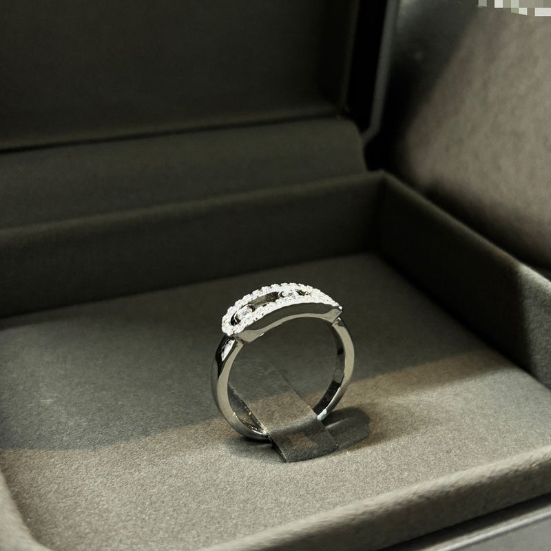 Womens Fashion Silver Diamonds Ring S257952 - TUZZUT Qatar Online Shopping