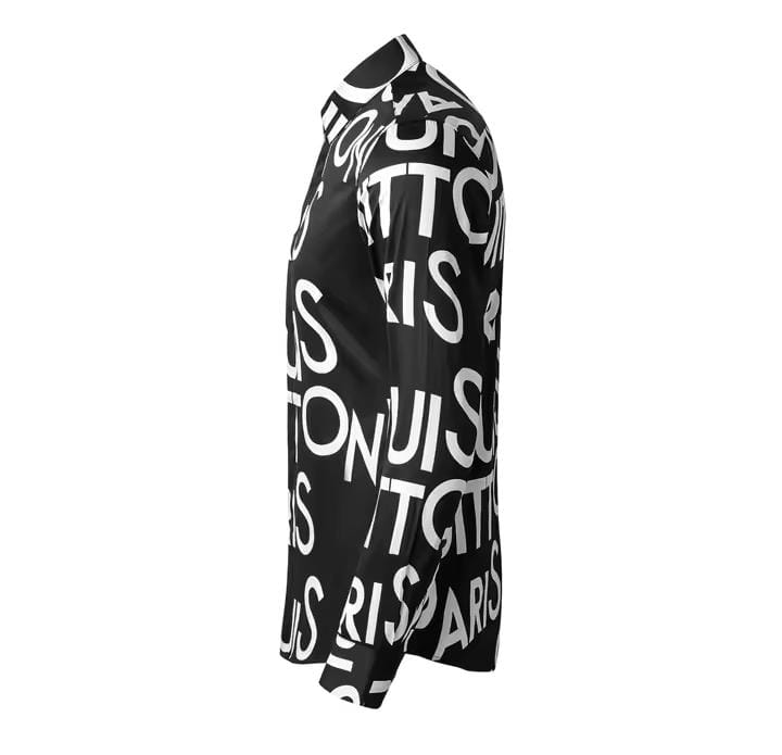 Letter Printed Long Sleeve Causal Mens Shirts X4326911 Letter Printed Long Sleeve Causal Mens Shirts X4326911