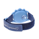Premium Unisex Sports Watch with Blue Fabric Strap OM66