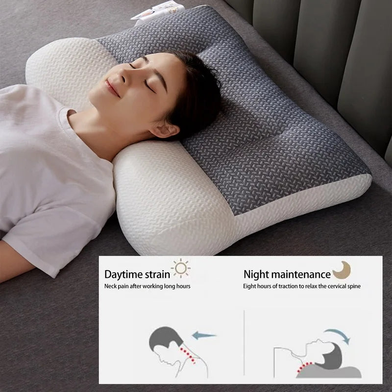 Ergonomic Pillow Adjustable Contour Orthopedic Cervical Pillow - 48x74cm - Tuzzut.com Qatar Online Shopping