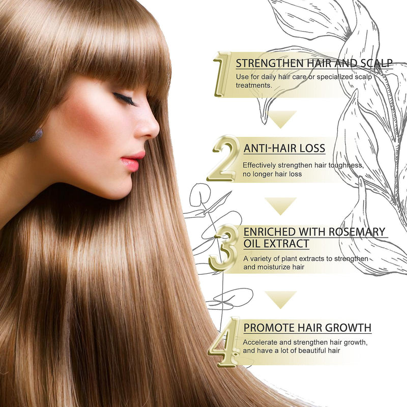 Sol Lora Natural Hair Growth Oil, Rosemary Thick Hair Essential Oil, Vegan Natural Hair Growth Oil