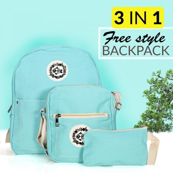 3 in 1 Freestyle Backpack BK32053 - TUZZUT Qatar Online Shopping