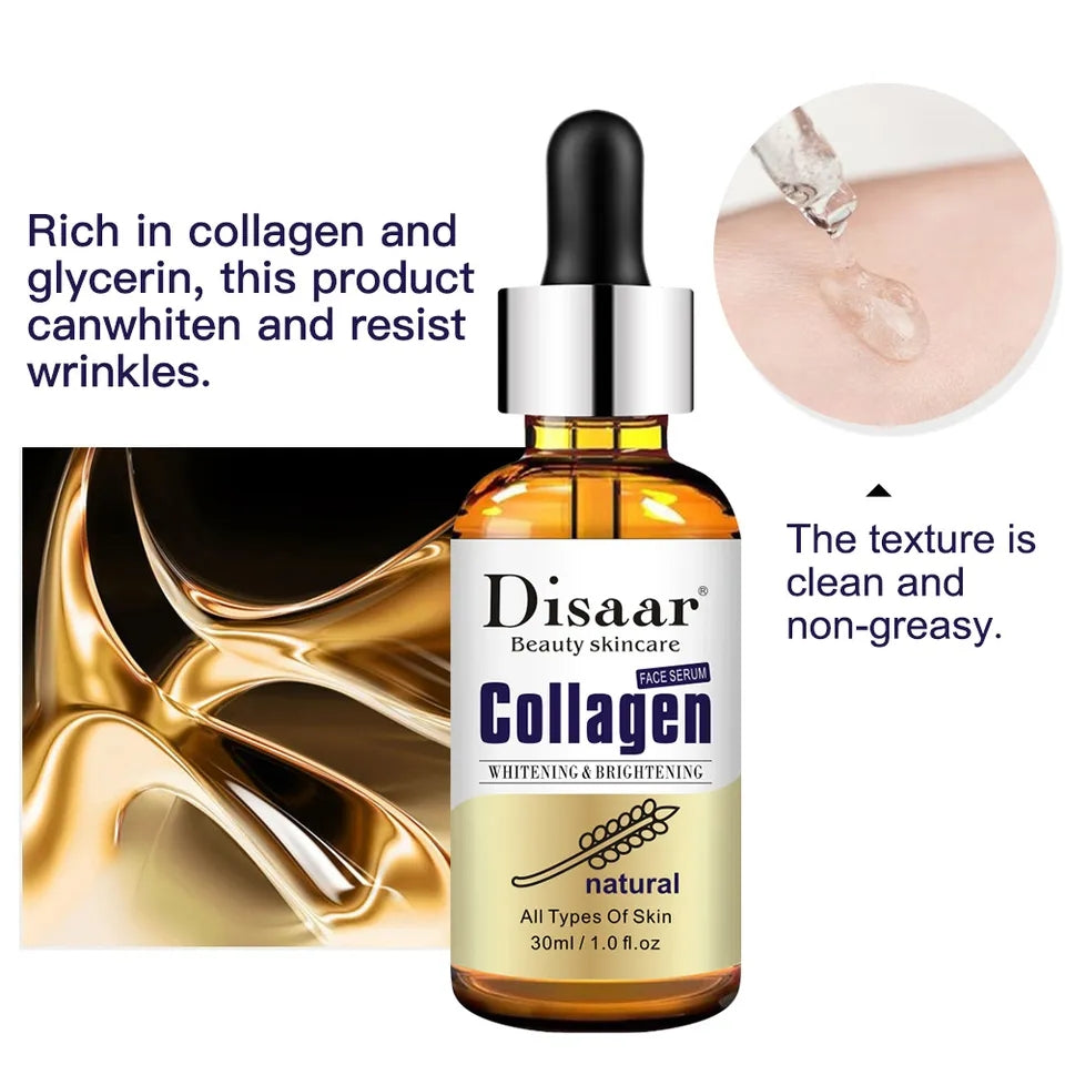Disaar Beauty Collagen Anti-Wrinkle Anti Aging Whitening & Brightening Face Serum 30ml DS334-3 Disaar Beauty Collagen Anti-Wrinkle Anti Aging Whitening & Brightening Face Serum 30ml DS334-3
