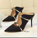 High Heels Glitter Sandals KY1788 - TUZZUT Qatar Online Shopping