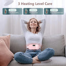 Menstrual Heating Pad Smart Warm Palace Belt Periods Relief Waist Pain Cramps Vibrating Abdominal Massager Electric Waist Belt Device B-4582 - TUZZUT Qatar Online Shopping