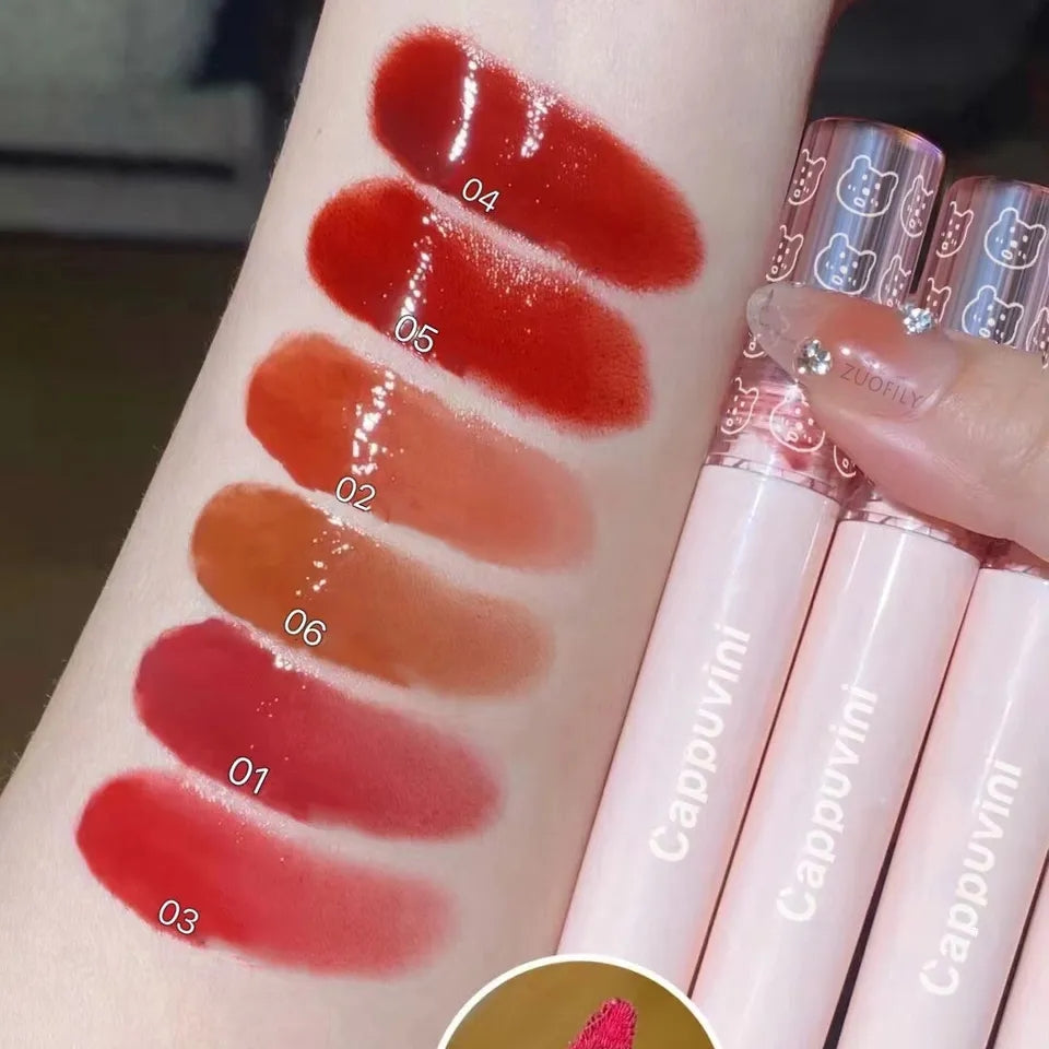 CAPPUVINI Mirror Lip Gloss Liquid Moisturizer Natural Lip Care CAPPUVINI Mirror Lip Gloss Liquid Moisturizer Natural Lip Care
