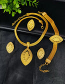 Nigeria Dubai Gold Color Fine Flowers Jewelry Sets S4469557 - TUZZUT Qatar Online Shopping