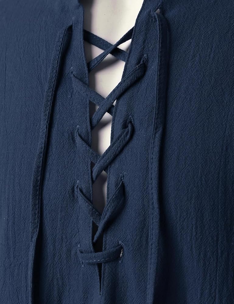 Men's Medieval Vintage Long Sleeve Shirt   Z804497 - TUZZUT Qatar Online Shopping