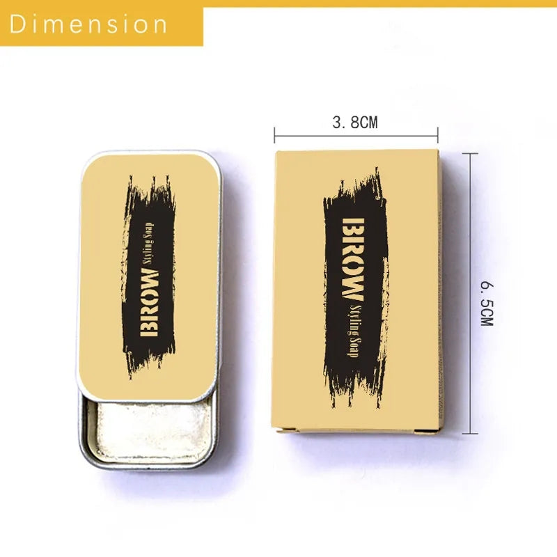 1PC Eyebrow Styling Gel Brows Wax Sculpt Soap Waterproof Long-Lasting 3D Feathery Wild Brow Styling Easy To Wear Makeup Eyebrow