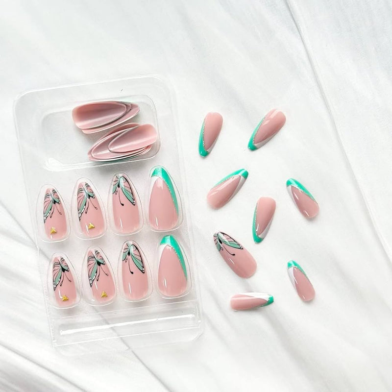 24pcs Natural Delicate & Comfortable Removable Fake Nails  4436943 - TUZZUT Qatar Online Shopping
