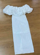 Women's Fashion White Gown S4717783 - TUZZUT Qatar Online Shopping