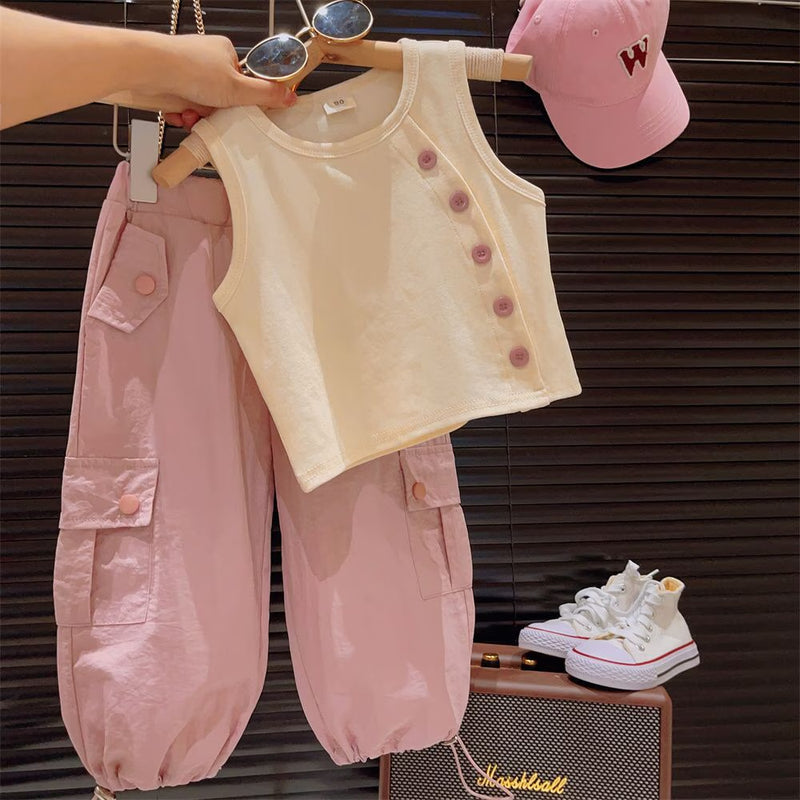 2 Pcs Girls Pants Suit 7-8Y 584882 - TUZZUT Qatar Online Shopping