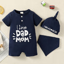 Newborn Baby Boy Short Sleeve Jumpsuit Romper 1332665 - TUZZUT Qatar Online Shopping