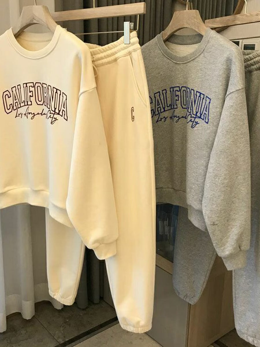 2 Pcs Women's Long Sleeve Letter/Number Pants Set 494920 2 Pcs Women's Long Sleeve Letter/Number Pants Set 494920