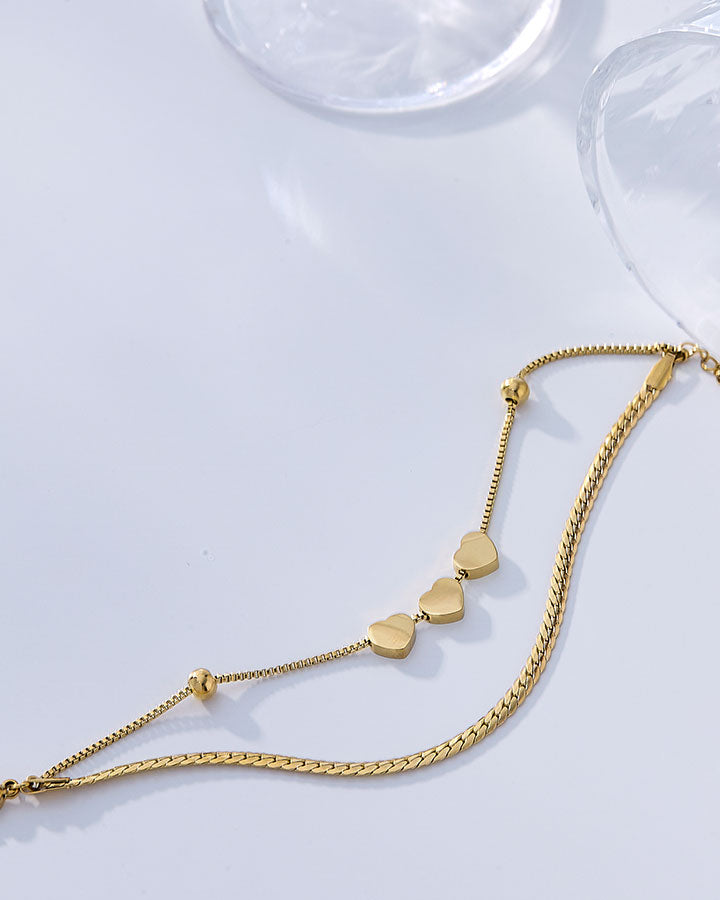 Double Chain Bracelet B220