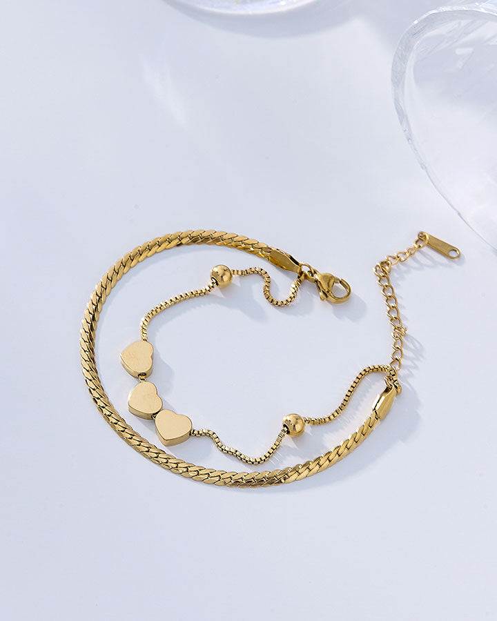 Double Chain Bracelet B220