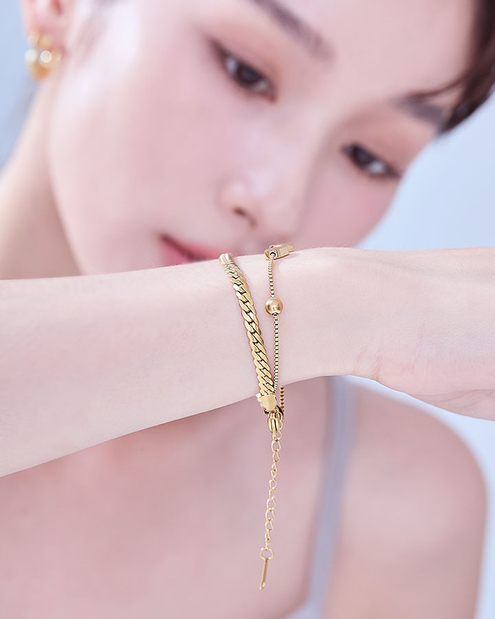 Double Chain Bracelet B220