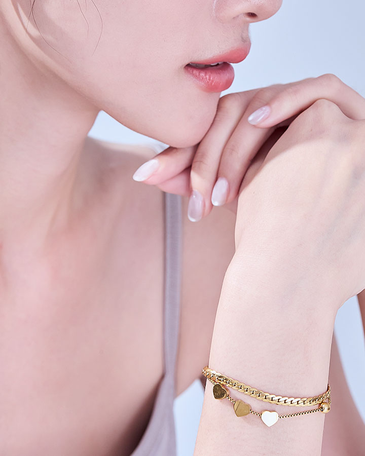 Double Chain Bracelet B220