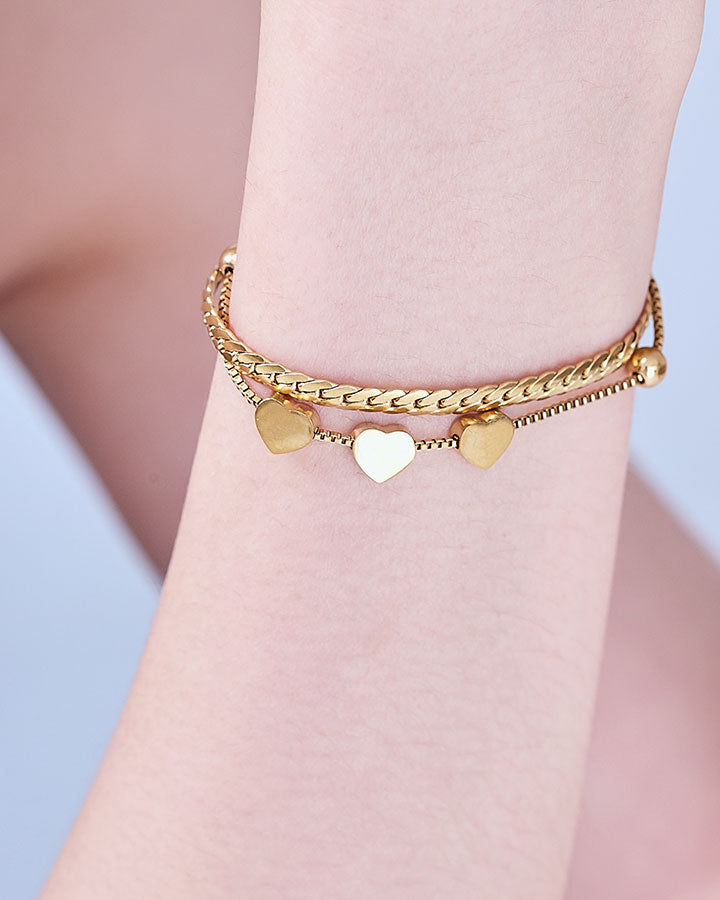 Double Chain Bracelet B220