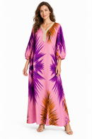 Women’s Vibrant Printed Cotton Jalabiya