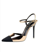 Two Tone Stiletto Heels Sandal HS86 - TUZZUT Qatar Online Shopping