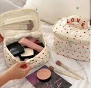 Women Mini Soft Cotton Heart Print Cosmetic Bags   S5120538 - TUZZUT Qatar Online Shopping