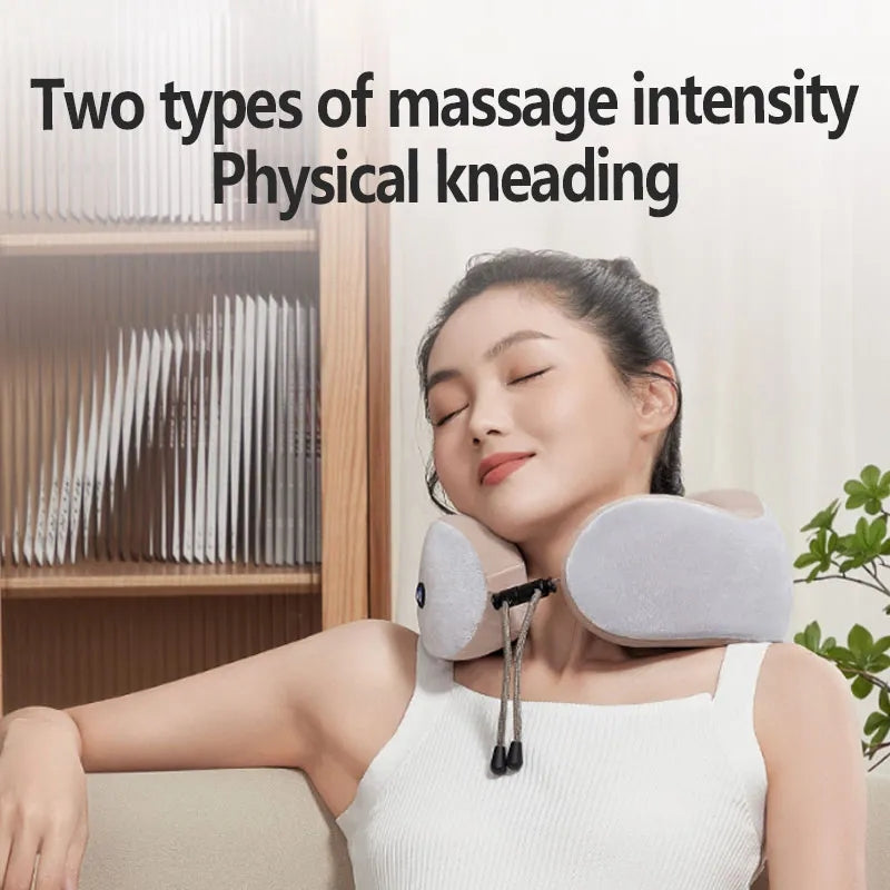 U-Shaped Neck Massage Pillow - Tuzzut.com Qatar Online Shopping