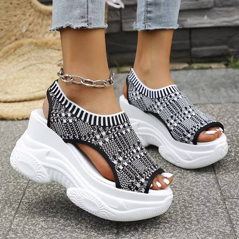 Women'S Thick-Soled Wedge Sandals WS40