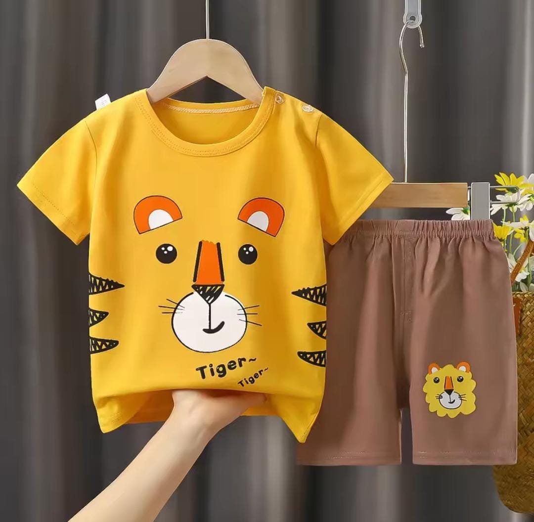 Kids Summer Short Sleeve T-Shirt Tops with Shorts Pajamas 1569682 Kids Summer Short Sleeve T-Shirt Tops with Shorts Pajamas 1569682