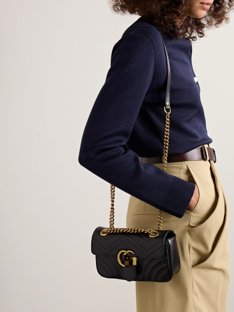 Marmont Quilted Leather Shoulder Bag B2026 - TUZZUT Qatar Online Shopping