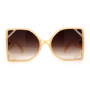 Womens Geometric Lattice Plastic Square Butterfly Sunglass GV7026