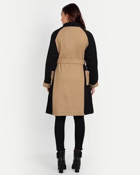 Button-Front Trench Coat 59168 - TUZZUT Qatar Online Shopping