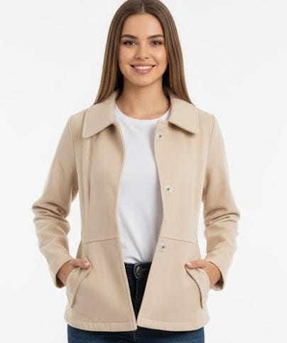 Cropped Jacket 58720 - TUZZUT Qatar Online Shopping