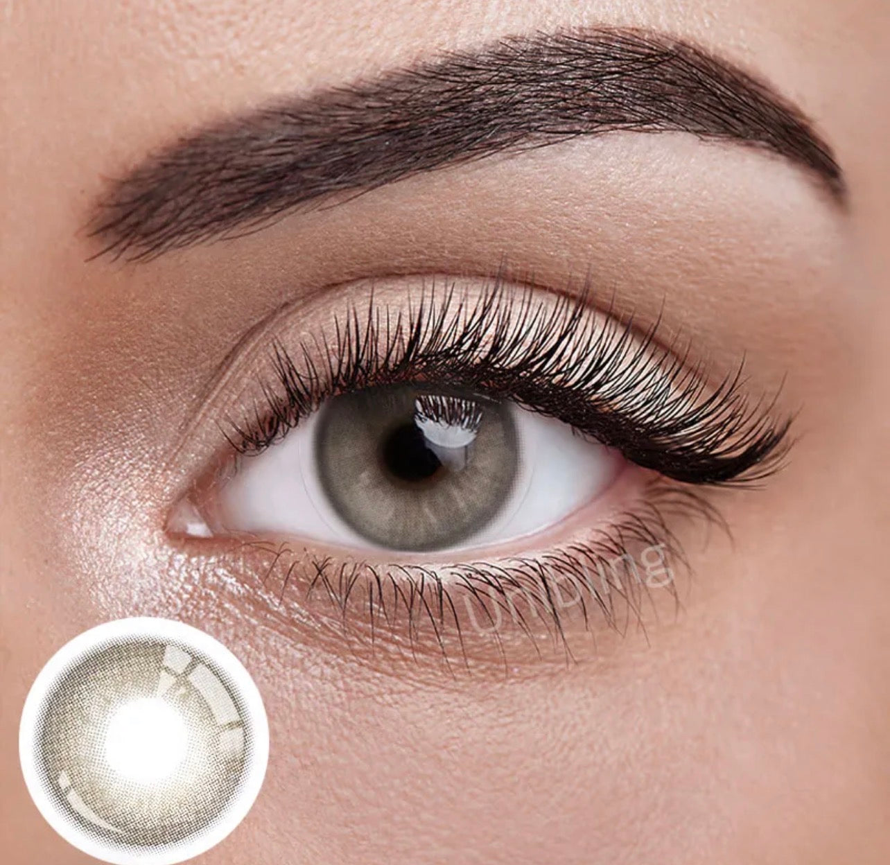 Unibling Cherishing Grey Contact Lenses for Eyes (1 Pair) Unibling Cherishing Grey Contact Lenses for Eyes (1 Pair)