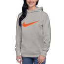 Dri-Fit Sweatshirt Youth Grey Red Swoosh Hoodie Pullover   S2333302 - TUZZUT Qatar Online Shopping