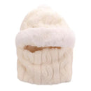 Fashion Ear Protection Crochet Hat Scarf Set 74251 - TUZZUT Qatar Online Shopping