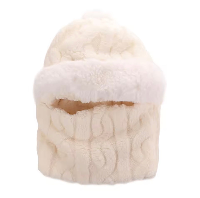 Fashion Ear Protection Crochet Hat Scarf Set 74251 - TUZZUT Qatar Online Shopping