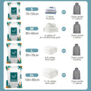 Reusable Vacuum Compression Bag For Storage Organizing Clothes (4 Bags + 1 Hand Pump) - Tuzzut.com Qatar Online Shopping