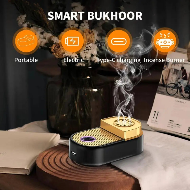 Smart Bukhoor Electric Bakhoor Incense Burner For Hair Clothes - Tuzzut.com Qatar Online Shopping