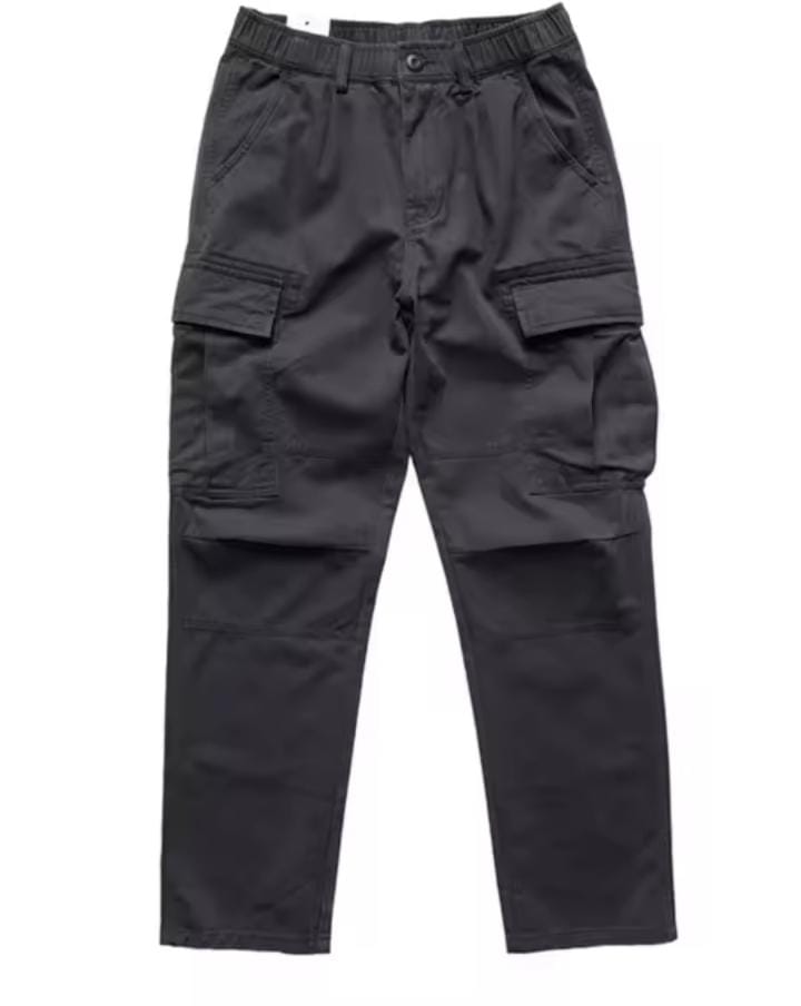 Men's Loose Straight Leg Cargo Pants Casual Multi-Pocket Trousers Washed Elastic Waist Wide Leg Pants B301836 Men's Loose Straight Leg Cargo Pants Casual Multi-Pocket Trousers Washed Elastic Waist Wide Leg Pants B301836