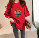 Picture Print Men's T-Shirt Sports Loose T-Shirt Style Tshirt Fashion Oversized Men's Top  575548 - TUZZUT Qatar Online Shopping