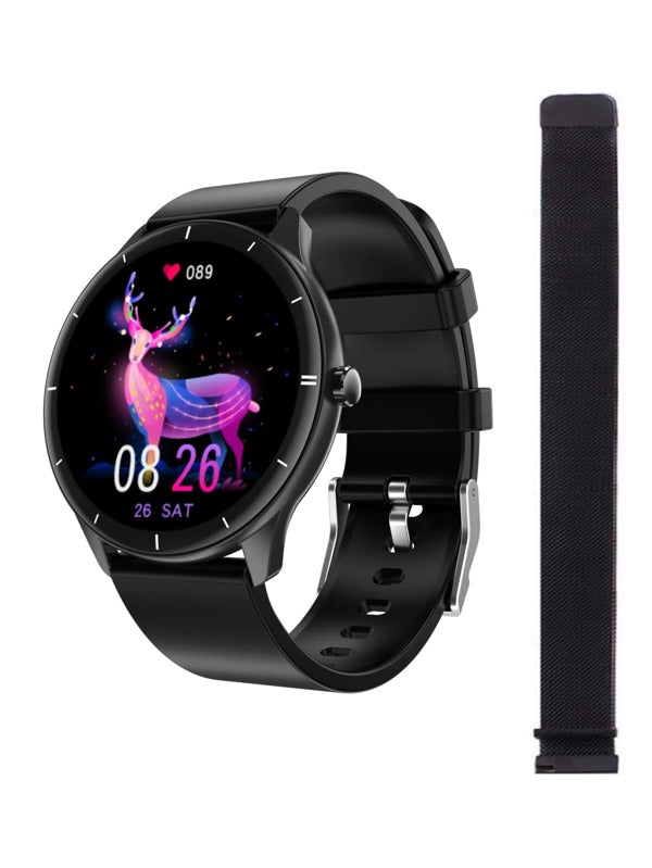 Heart Rate Monitoring Smart Watch With Watchband S3296444 - Tuzzut.com Qatar Online Shopping