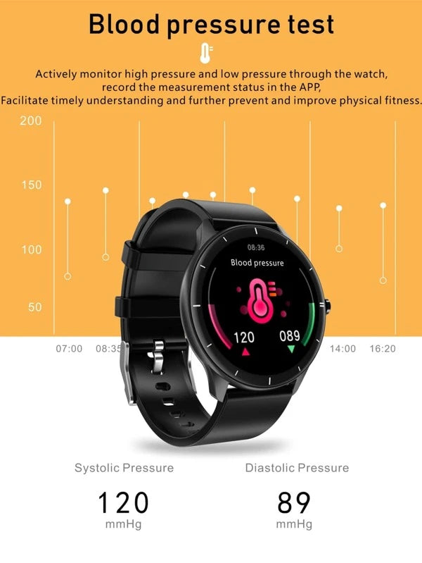 Heart Rate Monitoring Smart Watch With Watchband S3296444 - Tuzzut.com Qatar Online Shopping