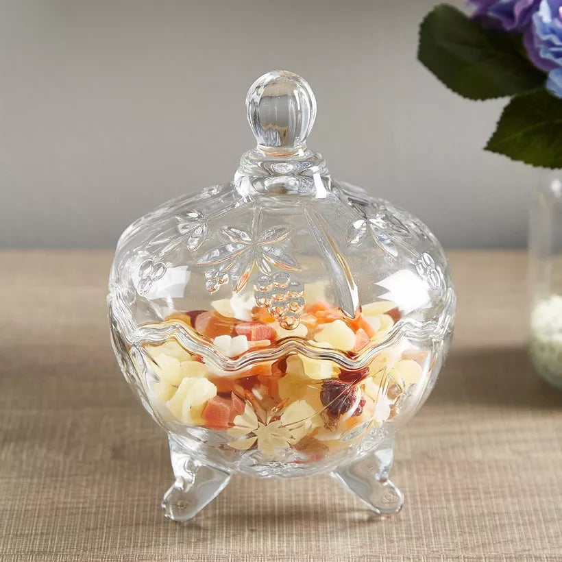 Crystal Cut Candy Bowl with Lid TG001-1 Crystal Cut Candy Bowl with Lid TG001-1