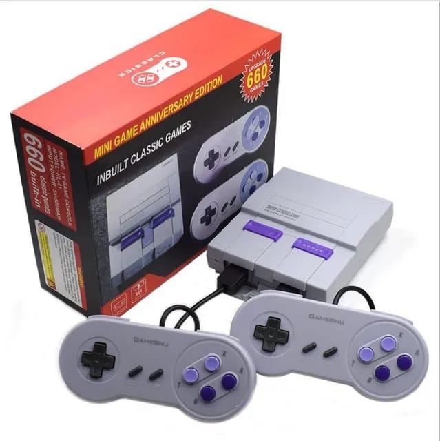 New Retro Super Classic Game Mini TV 8 Bit Family TV Video Game Console Built-in 660 Games Handheld Gaming Player Gift S1388867 - Tuzzut.com Qatar Online Shopping