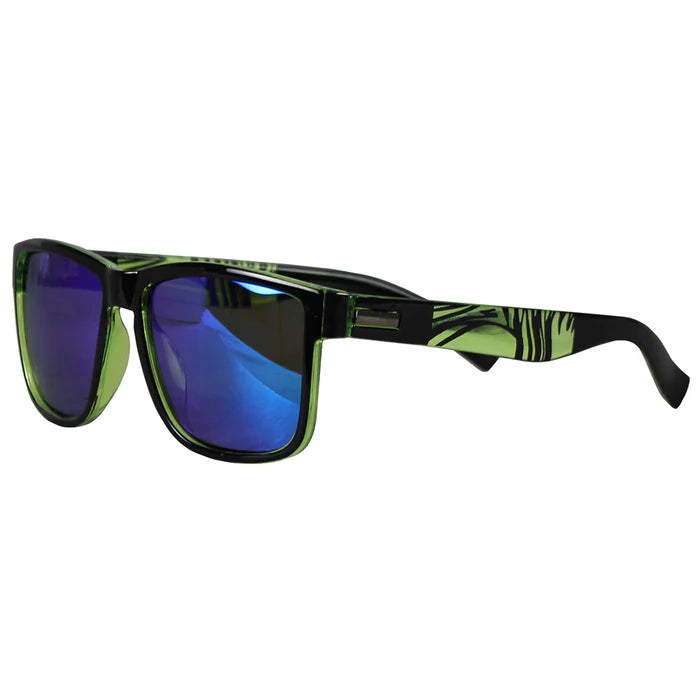 Quiksilver Green Zebra Stripes Trendy Sunglasses TS31