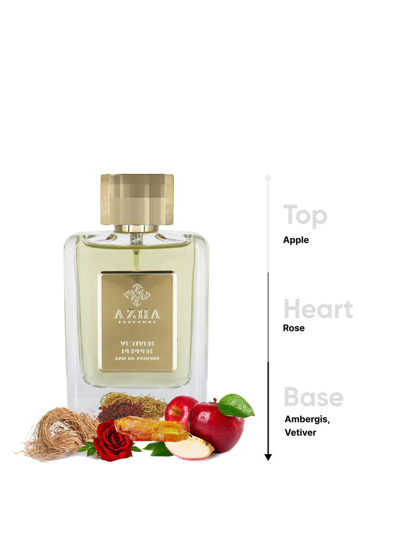 Vetiver Pepper Eau de Parfum - 100 ml- Azha Perfumes Vetiver Pepper Eau de Parfum - 100 ml- Azha Perfumes