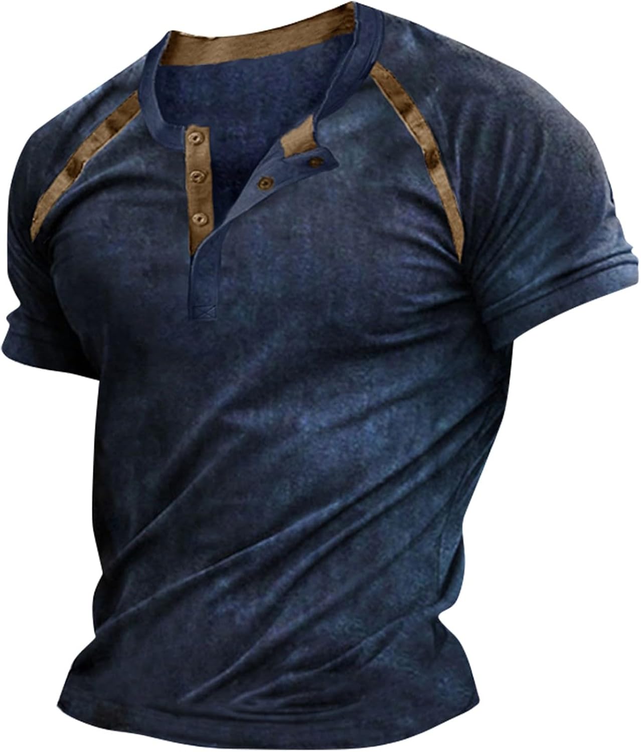 Mens Shirts Ribbed Street Embroidered Printed Loose Fit Breathable Vintage Summer Soft Sports Raglan Clothing Outdoor B243776 Mens Shirts Ribbed Street Embroidered Printed Loose Fit Breathable Vintage Summer Soft Sports Raglan Clothing Outdoor B243776