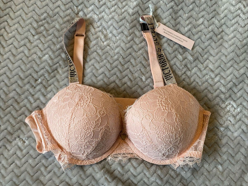 Fashion Shine Strap Lace Pusha Up Bra B8805 - TUZZUT Qatar Online Shopping